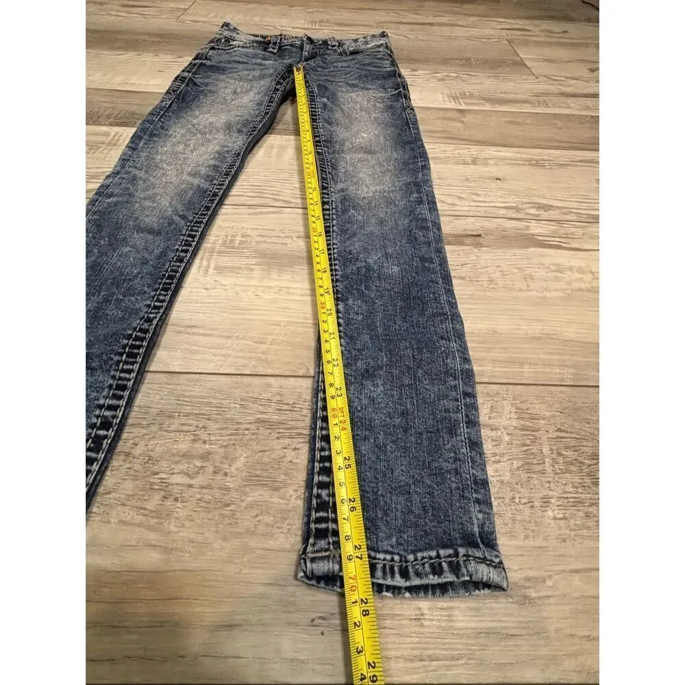 Rock Revival mid rise ankle skinny jeans size 25